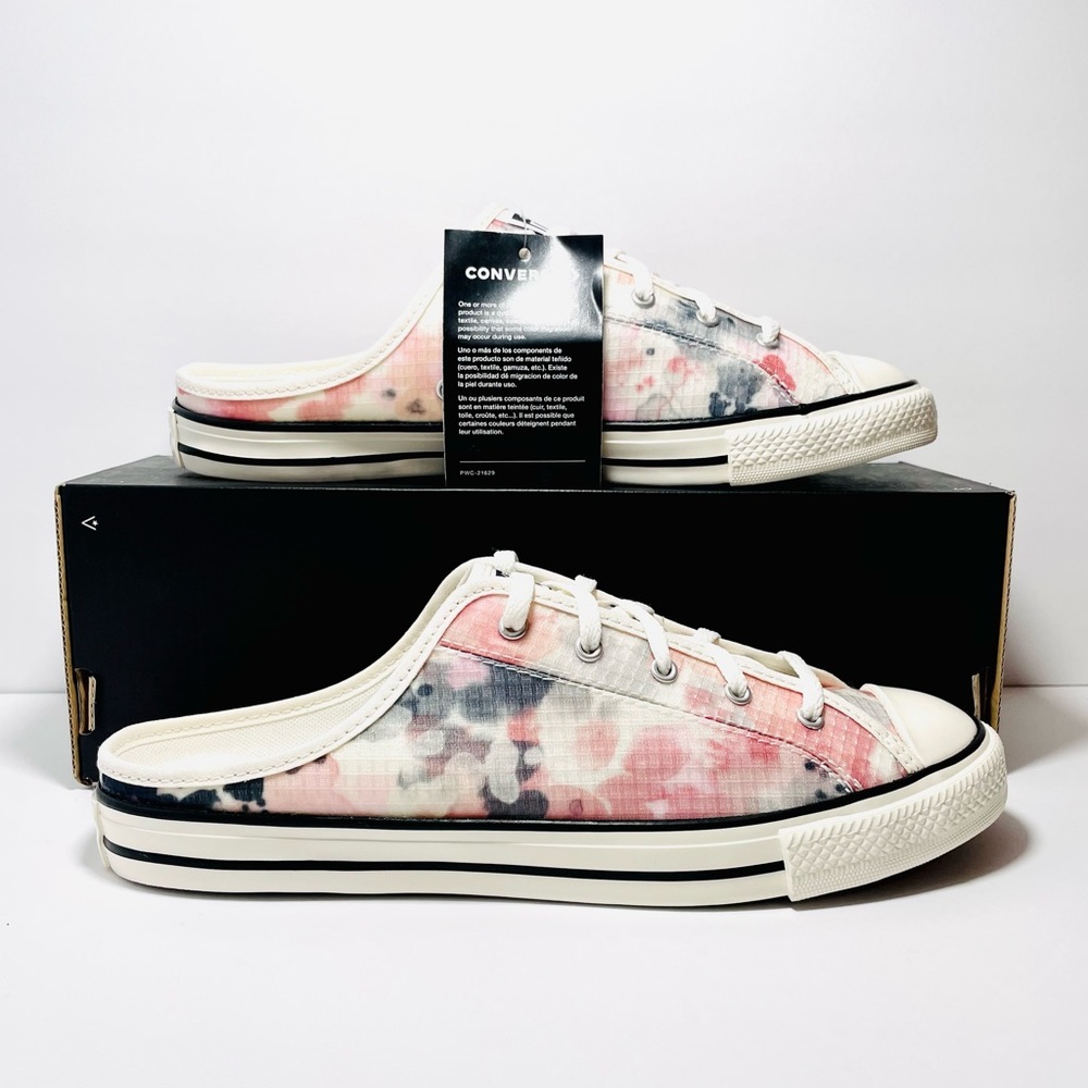 Converse Ctas Dainty Mule Slip Egret/Terracotta Pink/Black NEW